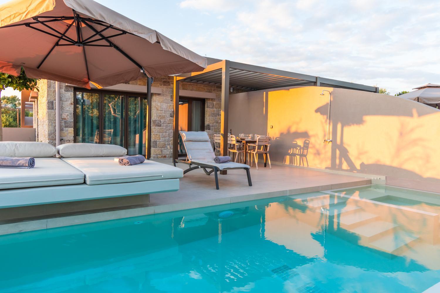 Nestor Luxury Villas Romanos  客房 照片